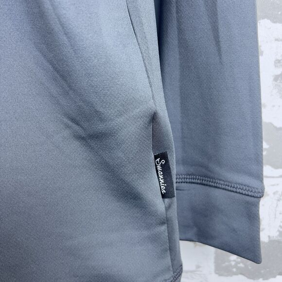 Swannies 1/4 Zip Mens XL Gray Repreve 23 Golf Performance Stretch Pullover Shirt - Picture 4 of 14